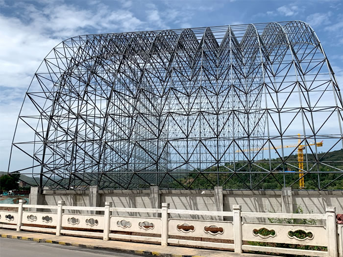 七台河山寨矿储煤棚网架